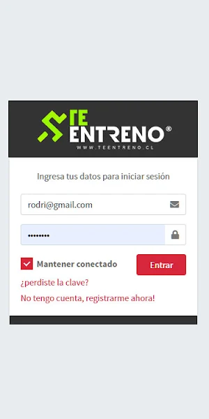 Te Entreno Screenshot 0