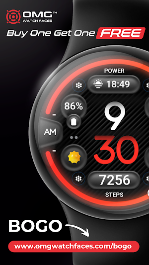 OMG 31 Digital Watch Face Screenshot 3