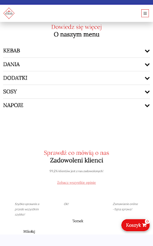 BAFRA KEBAB Chorzów AKS Screenshot 2