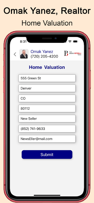 Omak Yanez, Realtor Screenshot 2