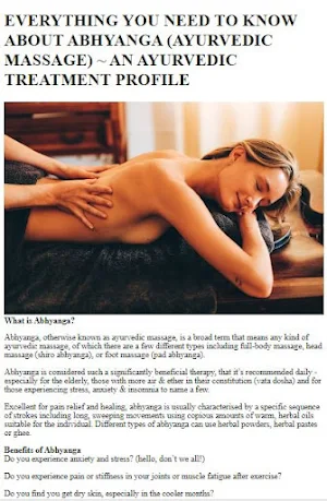 Ayurvedic Body Massage Tips Screenshot 2