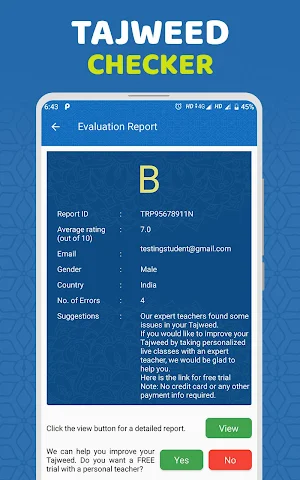 Tajweed Checker Screenshot 2