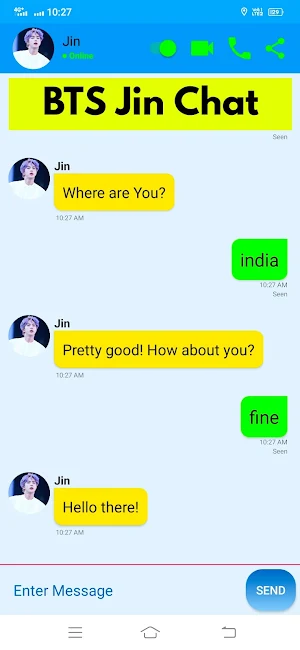 BTS Messenger Chat Simulator Screenshot 3