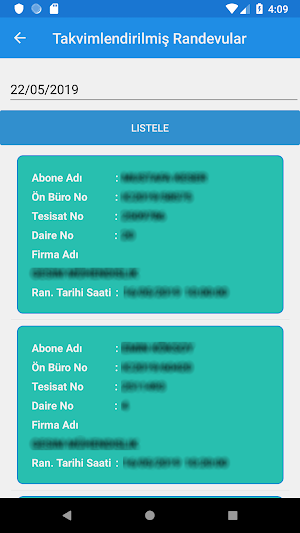 Gasline Mobil Randevu Screenshot 2