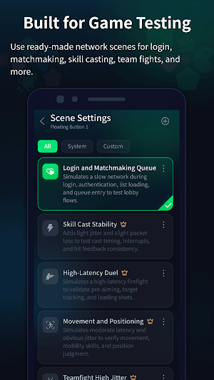 GamePing: Network Simulator Screenshot 1