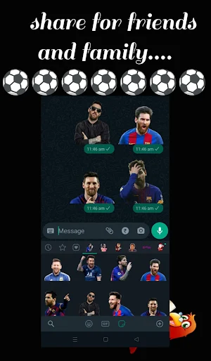 Football stickers for Whatsapp Screenshot 0