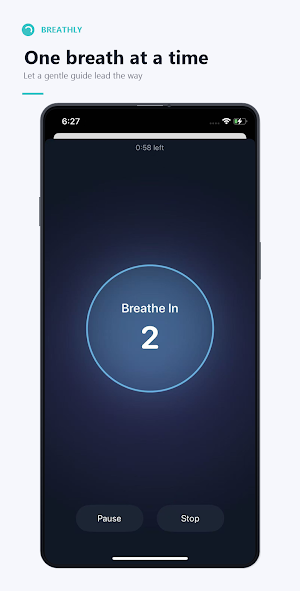 Breathly: Deep Breathing Screenshot 1