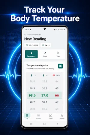 Body Temperature Fever Tracker Screenshot 1