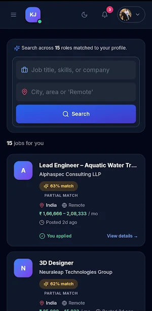 Kaka Jobs Screenshot 1