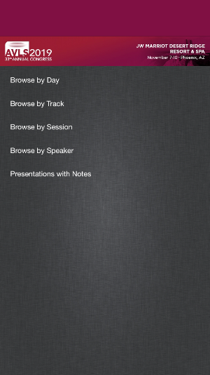 AVLS Events Screenshot 2
