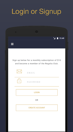 Regalia Club Screenshot 0