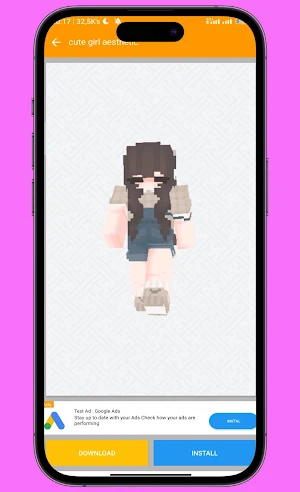 Aesthetic Skin for MinecraftPE Screenshot 1