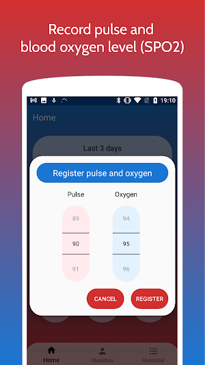 Pulse Oximeter Tracker Screenshot 1
