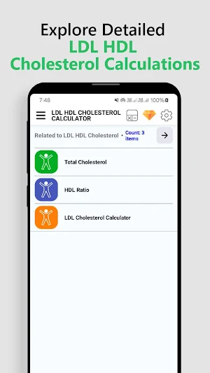 LDL HDL Cholesterol Calculator Screenshot 0
