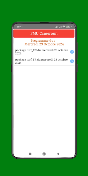 Résultat PMU Cameroun Screenshot 2