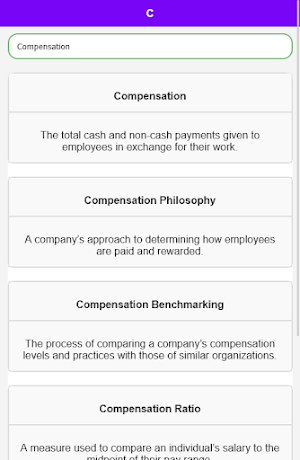 Human Resource Dictionary Screenshot 3