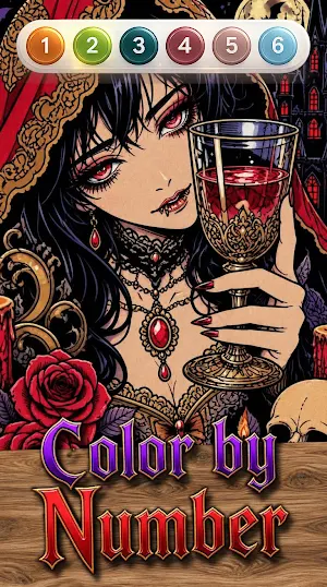 Vampire Color by Number Screenshot 1
