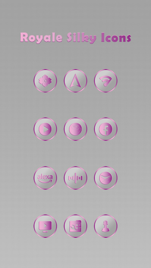Royale Silky Light Pink Icons Screenshot 3