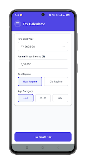 Tax Calc Screenshot 0