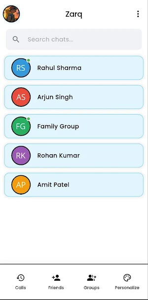 Zarq Messenger Screenshot 1