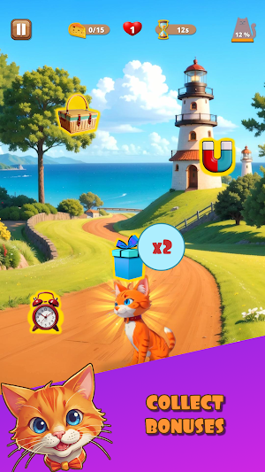 Ginger Cat: Hungry Dash Arcade Screenshot 3
