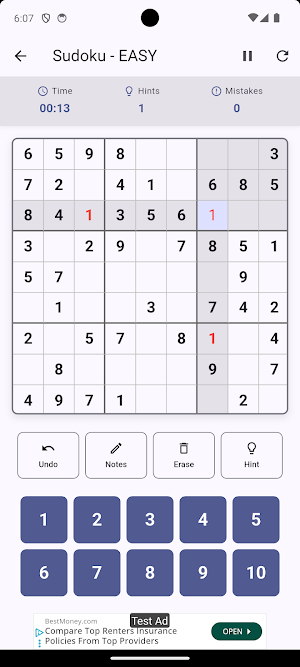 PG Sudoku Screenshot 1