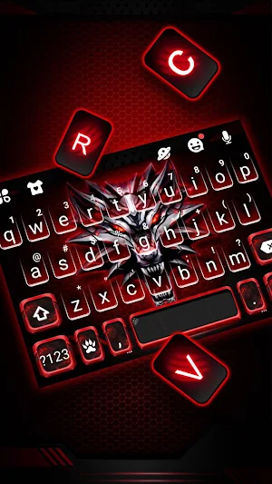Iron Wolf 3d Keyboard Theme Screenshot 1