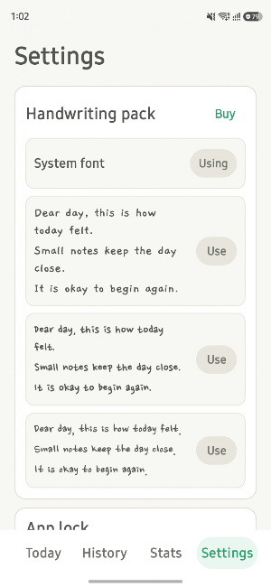 Daylee Log: Daily Journal Screenshot 3