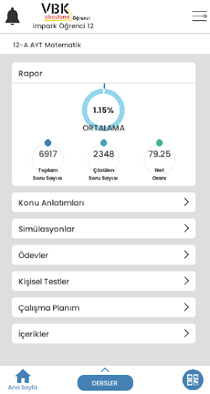 Vbk-Akademi Öğrenci Screenshot 2