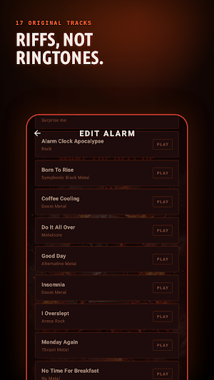 MetalWake — Metal Alarm Clock Screenshot 2