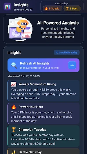 SparkDay: Step & Daily Planner Screenshot 2