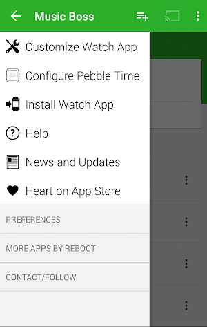 Music Boss for Pebble - Control Your Music Screenshot 2
