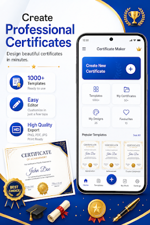 Certificate Maker Screenshot 0