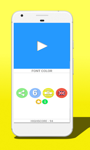 Word or Color (Stroop test) Screenshot 0