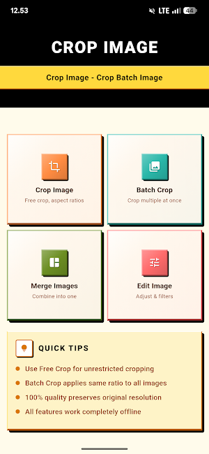 Batch Crop Images Photo Editor Screenshot 0