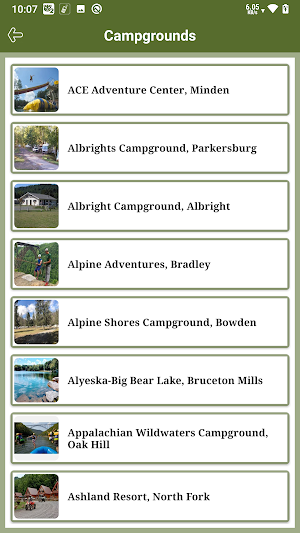 West Virginia State RV Parks & Campgrounds Screenshot 2