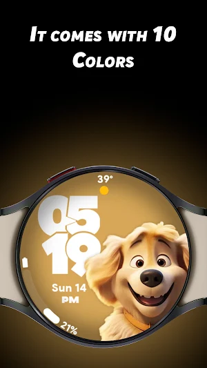 Adorable Animals 2 - Watchface Screenshot 2