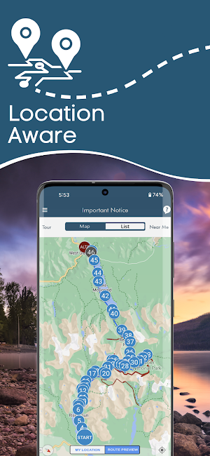 Glacier National Park GPS Tour Screenshot 1