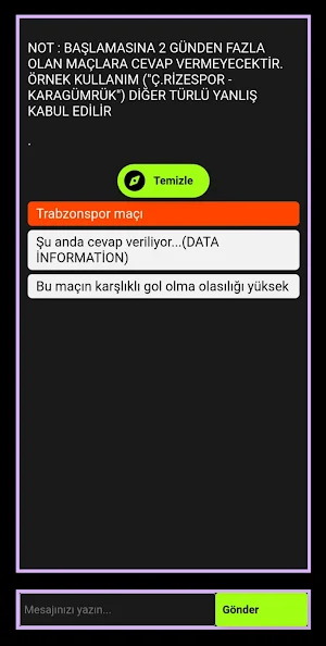 Yapay Zeka Maç Analizi Screenshot 2