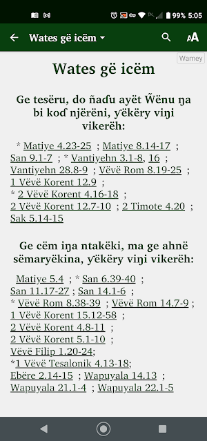 The Bible in Wamey (Konyagi) Screenshot 2