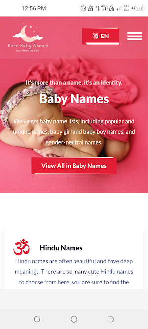 Baby Names Screenshot 0