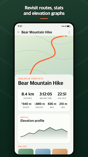 Trekking: GPS Hike Tracker Screenshot 2