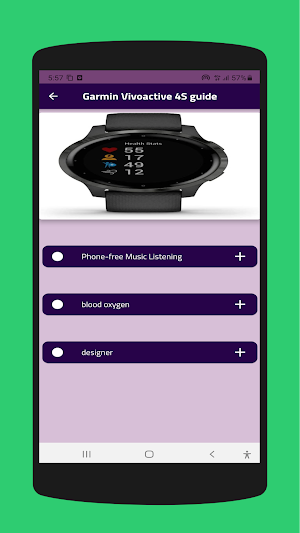Garmin Vivoactive 4S guide Screenshot 1