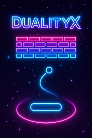 DualityX: Neon Brick Breaker Screenshot 0