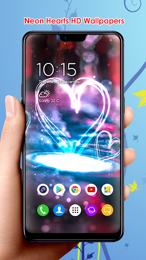 Neon Hearts HD Wallpapers Screenshot 3