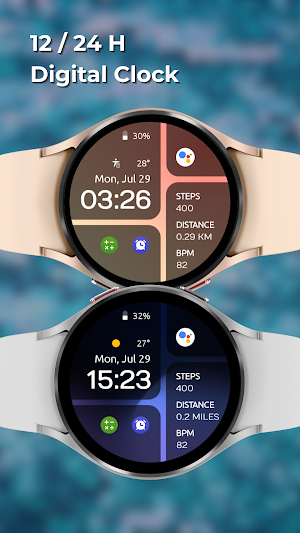 EXD070: Digital Watch Face Screenshot 3