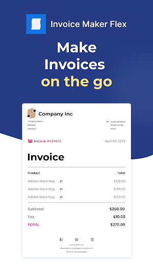 Invoice Maker Flex Screenshot 0