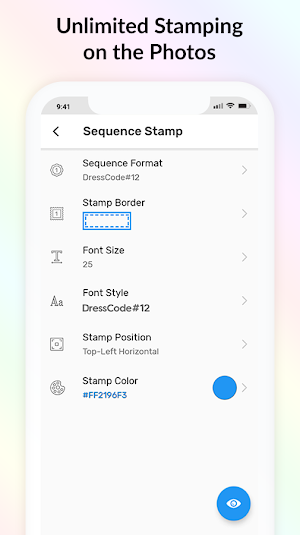 Auto Numbering Stamp: Add Sequence Stamp To Photos Screenshot 3