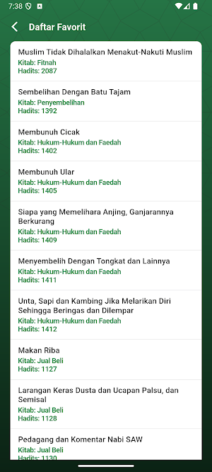 Hadits Sahih Tirmidzi Screenshot 2
