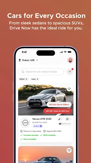 DriveNow car rentals Screenshot 1